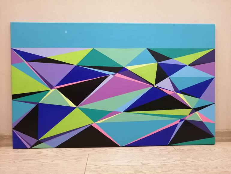 Original Conceptual Abstract Painting by Olha Datsko