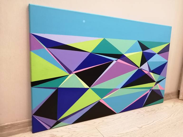 Original Conceptual Abstract Painting by Olha Datsko