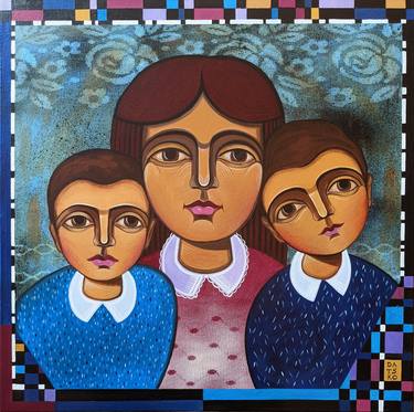 Original Family Painting by Olha Datsko