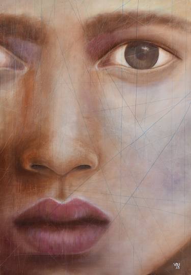 Original Figurative Portrait Paintings by Virginia Di Saverio