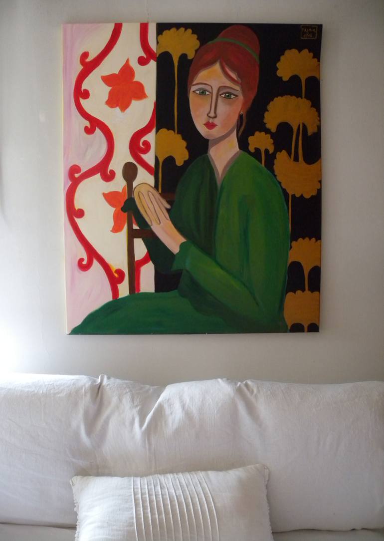 Original Expressionism Women Painting by Virginia Di Saverio