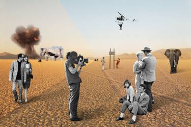 Print of Cinema Collage by Quentin Valois