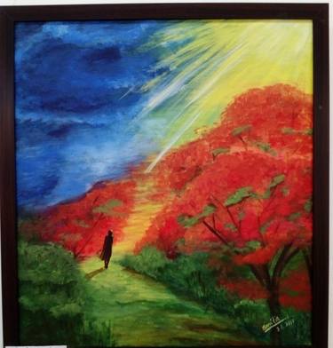 Original Expressionism Landscape Paintings by Smita Srivastav