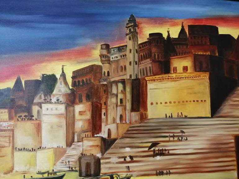 Original Fine Art Landscape Painting by Smita Srivastav