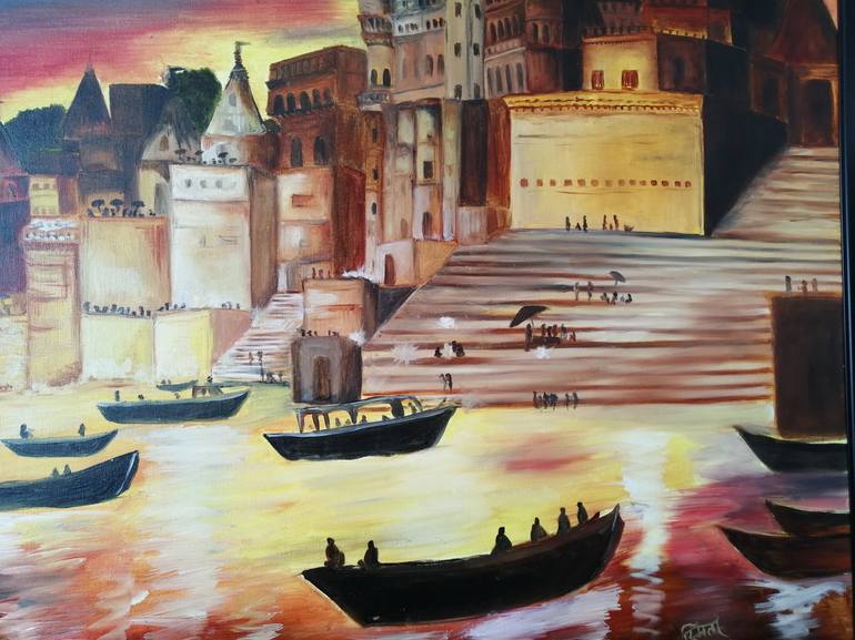 Original Fine Art Landscape Painting by Smita Srivastav