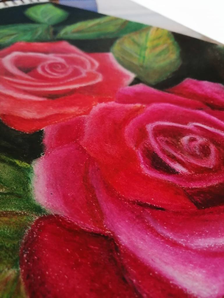 Original Fine Art Floral Painting by Smita Srivastav