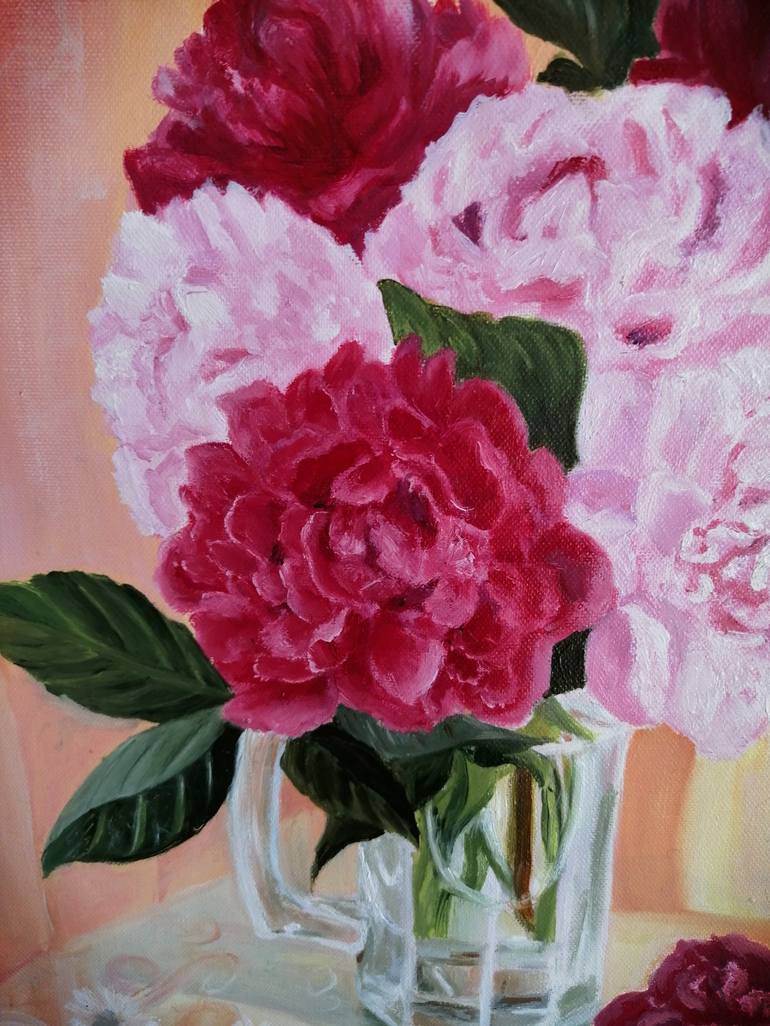 Original Fine Art Floral Painting by Smita Srivastav