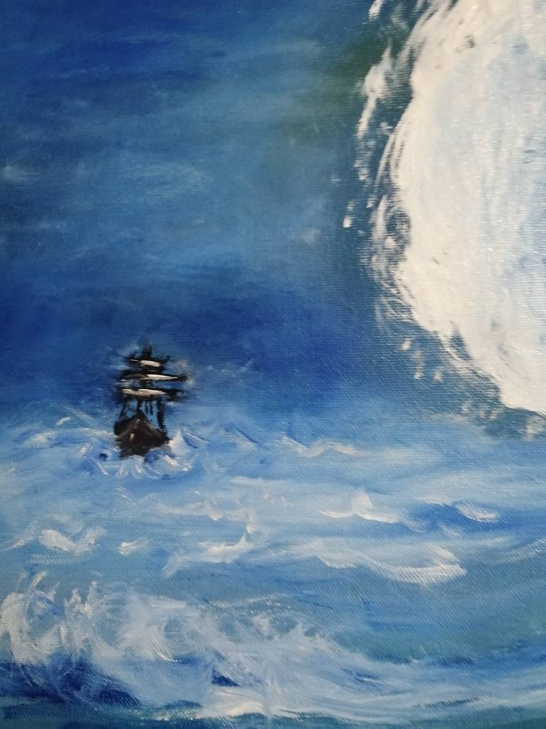 Original Fine Art Seascape Painting by Smita Srivastav