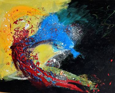 Original Abstract Expressionism Abstract Paintings by Juliette Kalse
