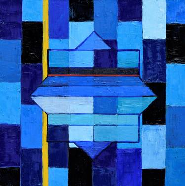 Original Abstract Geometric Paintings by Juliette Kalse