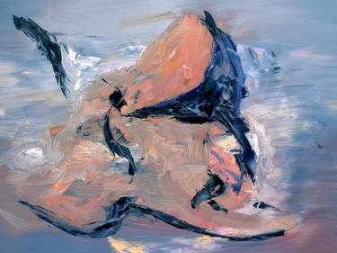 Original Abstract Expressionism Beach Paintings by Juliette Kalse