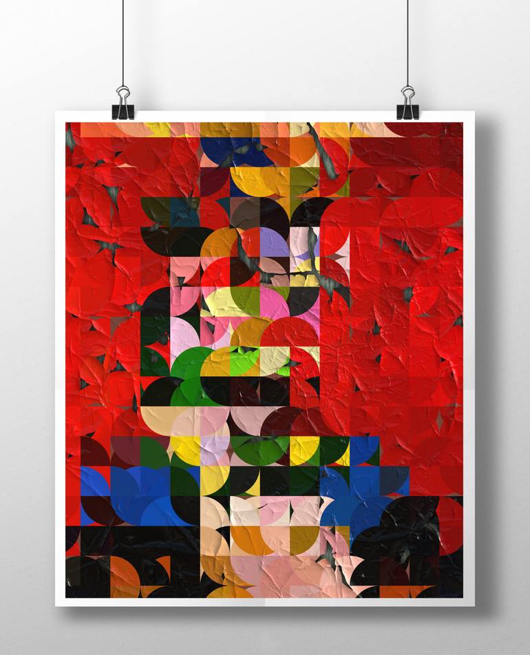 Original Cubism Abstract Digital by Artsido Art