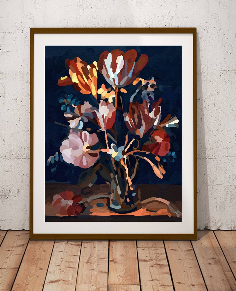 Original Floral Digital by Artsido Art