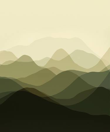 Original Minimalism Landscape Digital by Artsido Art