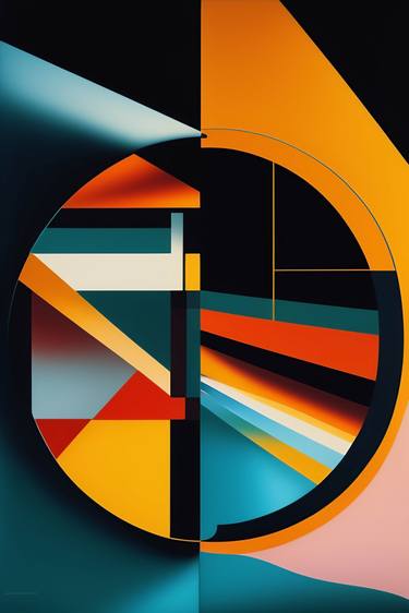 Original Abstract Geometric Digital by Dmitry O