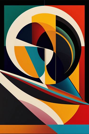 Original Abstract Geometric Digital by Dmitry O