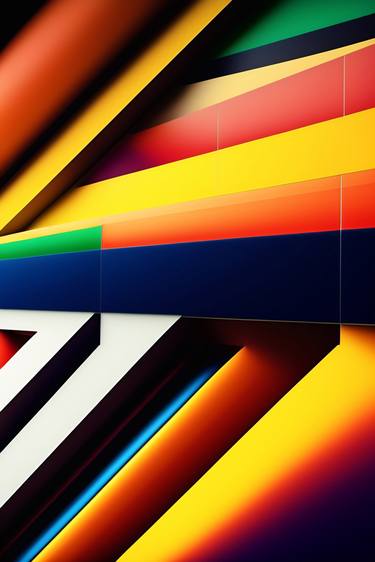 Original Abstract Geometric Digital by Dmitry O