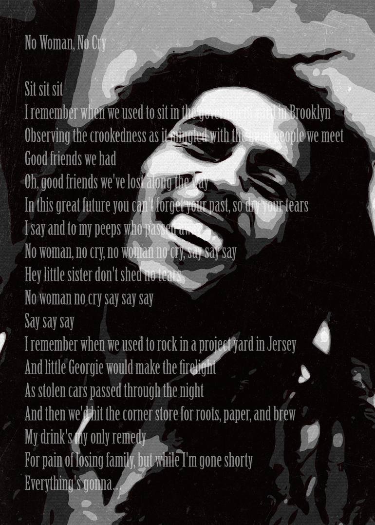 Bob Marley NO WOMAN NO CRY Painting