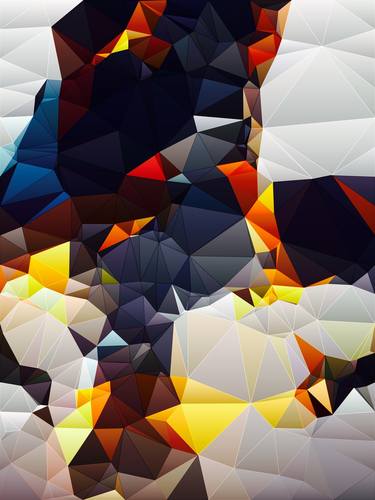 Original Abstract Geometric Digital by Dmitry O