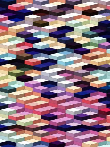 Original Abstract Geometric Digital by Dmitry O