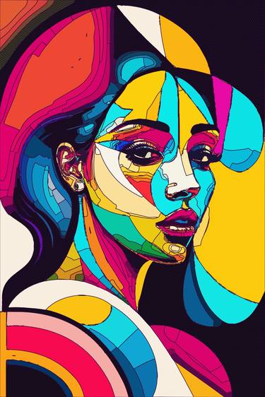 Print of Abstract Women Digital by Dmitry O