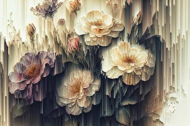 Print of Floral Digital by Dmitry O