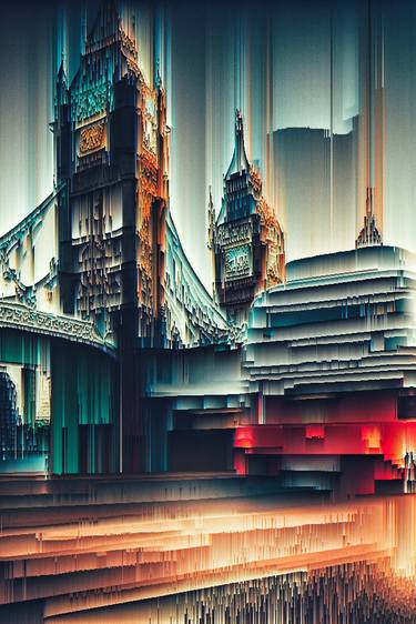 Original Abstract Cities Digital by Dmitry O