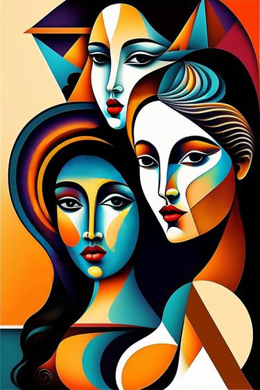 Original Abstract Women Digital by Dmitry O