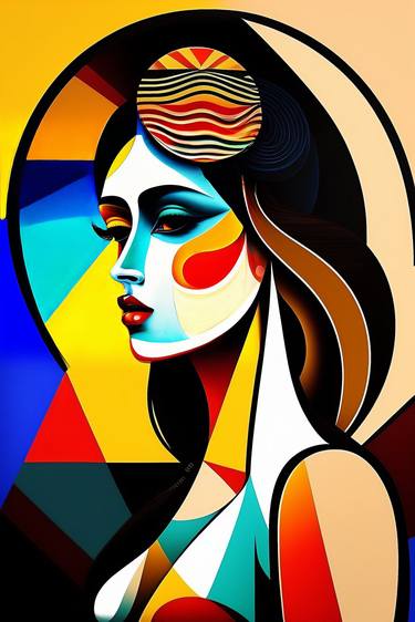 Print of Abstract Women Digital by Dmitry O