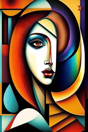 Print of Abstract Women Digital by Dmitry O