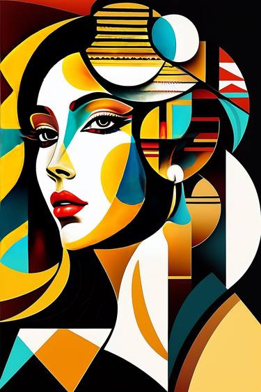 Print of Abstract Women Digital by Dmitry O