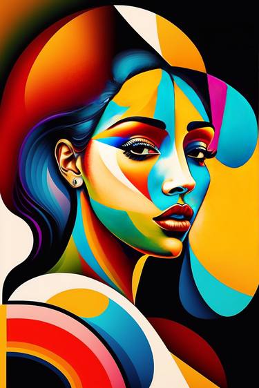 Original Abstract Women Digital by Dmitry O