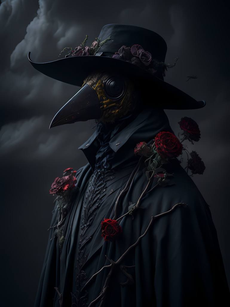 Plague Doctor Couple Poster for Sale by vblue-art