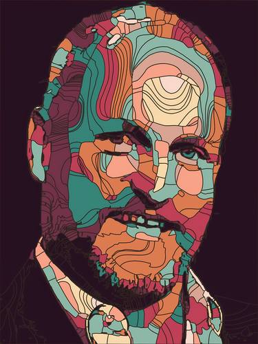 Print of Abstract Celebrity Digital by Dmitry O