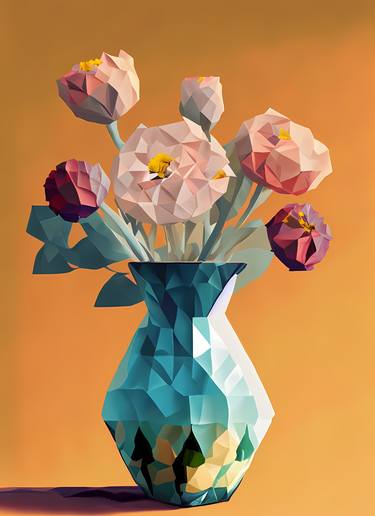 Original Abstract Floral Digital by Dmitry O