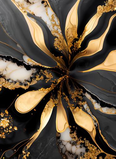 Original Abstract Floral Digital by Dmitry O