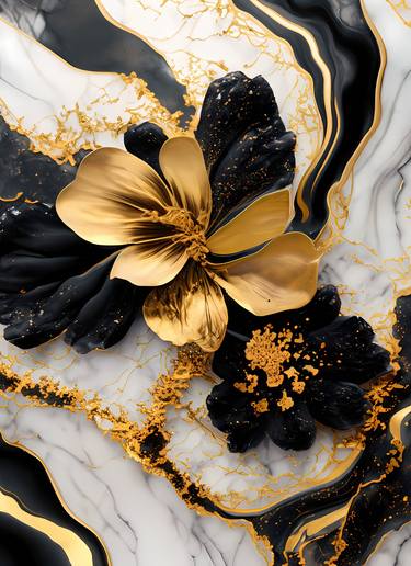 Print of Abstract Floral Digital by Dmitry O