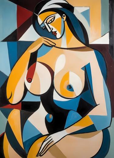 Woman Pablo Picasso Style Cubism No.2 thumb