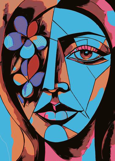 Print of Abstract Women Digital by Dmitry O