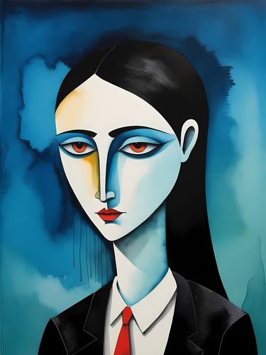 Print of Abstract Women Digital by Dmitry O