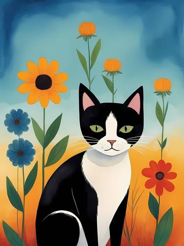 Floral Cat No.3 thumb