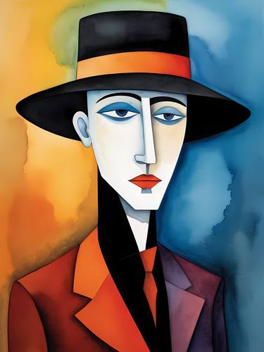 Original Abstract Portrait Digital by Dmitry O