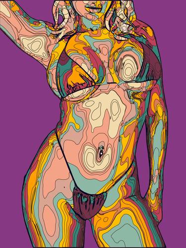 Print of Abstract Women Digital by Dmitry O