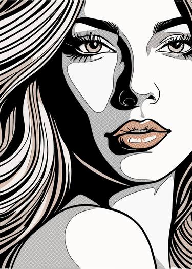 Original Abstract Portrait Digital by Dmitry O