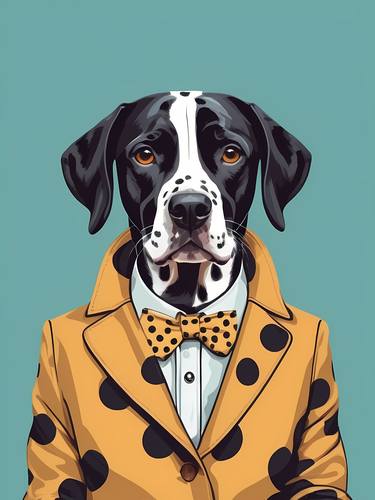Dalmatian Dog Portrait In A Suit No.8 thumb
