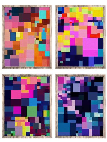 Abstract Geometric Set of 4 thumb