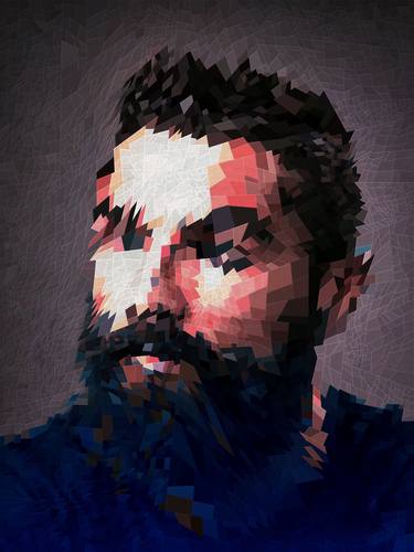 Original Abstract Portrait Digital by Dmitry O