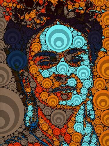 Original Abstract Portrait Digital by Dmitry O