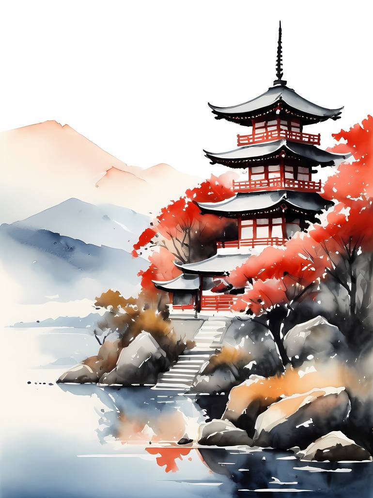 Print of Abstract Landscape Digital by Dmitry O
