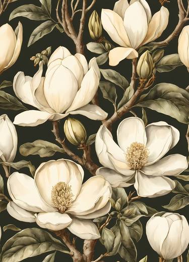 Original Abstract Floral Digital by Dmitry O
